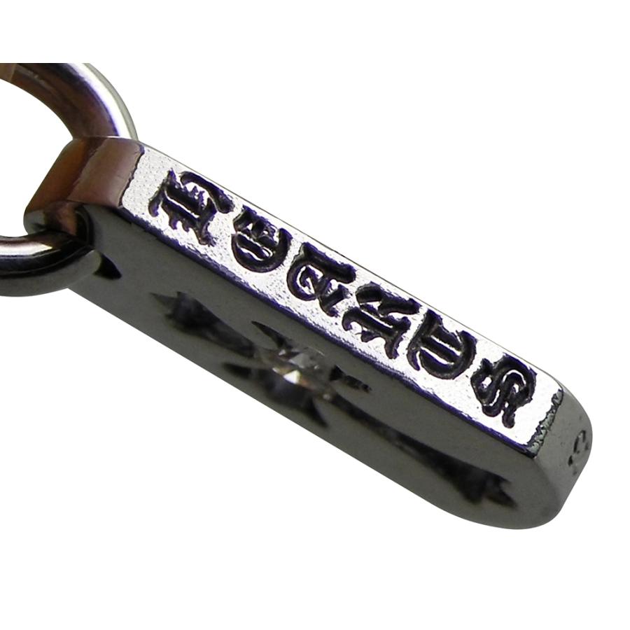 CHROME HEARTS DOGTAG TINY CUTOUT CROSS W/DIAMOND クロムハーツ