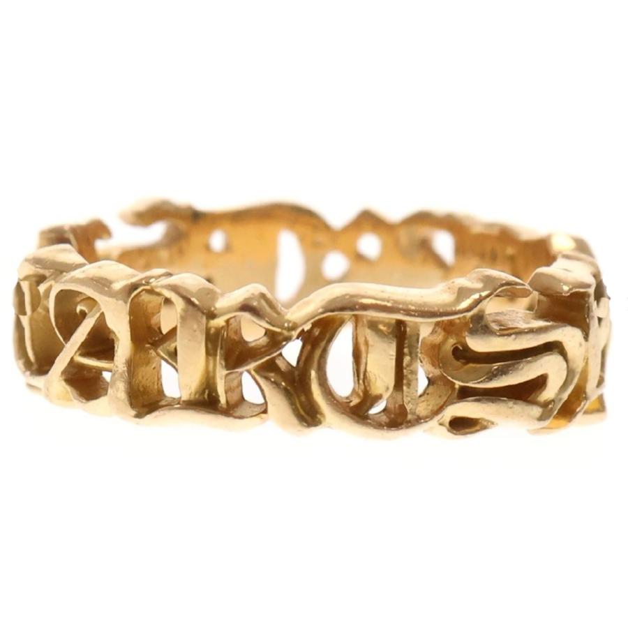 CHROME HEARTS 22K SCRIPT BAND RING クロムハーツ スクリプトバンド