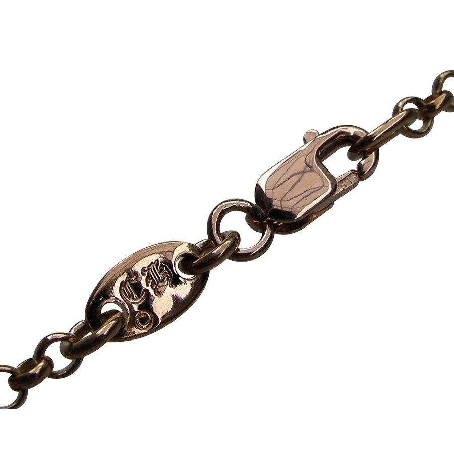 クロムハーツ22k ロールチェーンネックレス16インチ　41cm クロムハーツ（Chrome Hearts）ネックレス チェーン 22Kゴールド