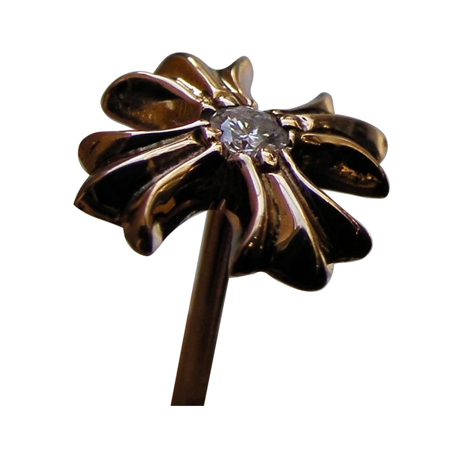 クロムハーツ ダイヤ ピアス No2 CH PLS DIA CH CHROME HEARTS（クロムハーツ） NO2 CHプラス スタッドピアス パヴェ