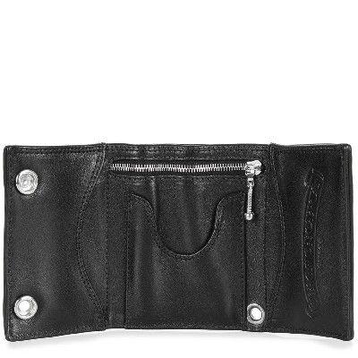 CHROME HEARTS 3 FOLD WALLET BS FLUER BTTN クロムハーツ 3つ折