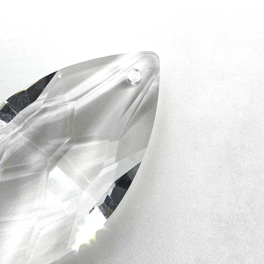 クリスタルガラスドロップシャンデリア しずく型 50mm 透明 6個セット 涙型 クリスタルガラス ドロップ