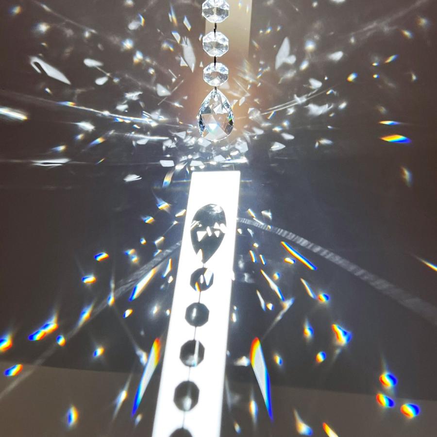 しずく型 50mm 透明 6個セット 涙型 クリスタルガラス ドロップ