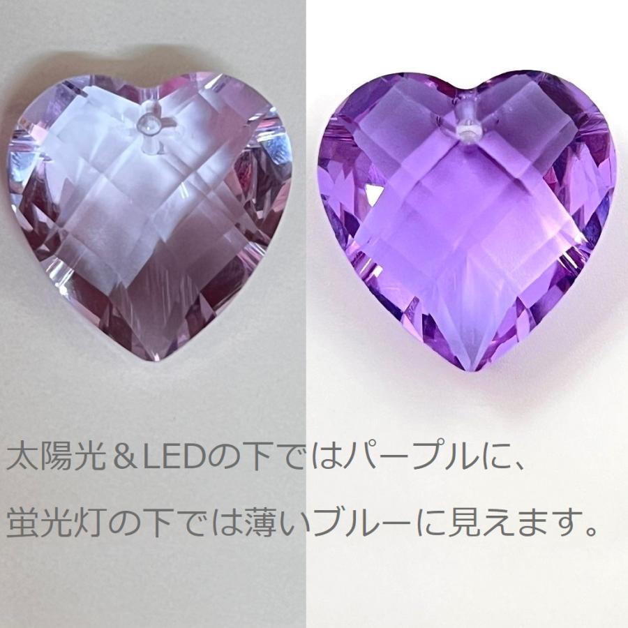 ハート 28mm カラフル 6色セット クリスタルガラス サンキャッチャー