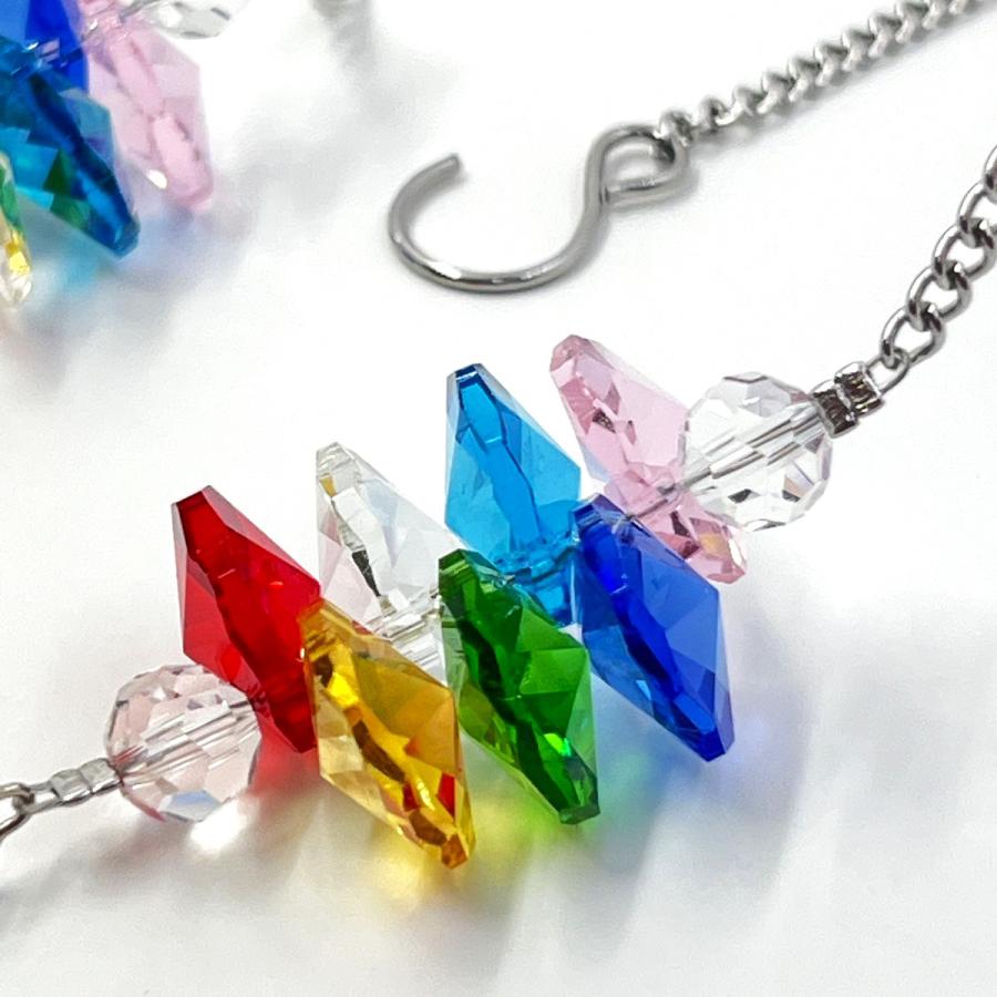 ドラゴンアイ 38mm 全長約27cm クリスタルガラス サンキャッチャー