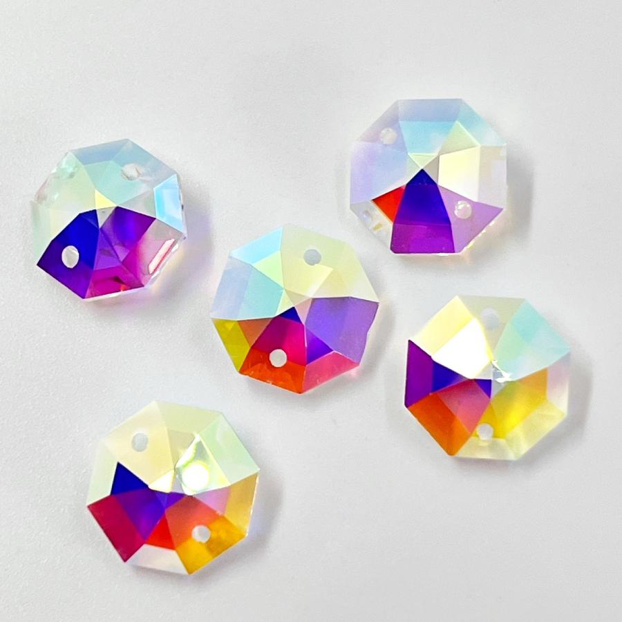 スワロフスキー✨️シャンデリアサンキャッチャー　クリスタルクリア 大粒クリスタル 6連 サンキャッチャー 30mm スタイリッシュインテリア