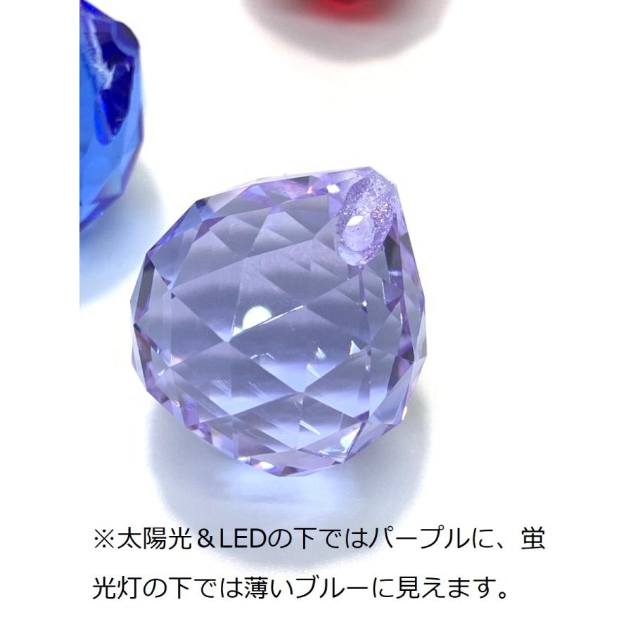 クリスタルボール 5色選べる 40mm 3個セット クリスタルガラス