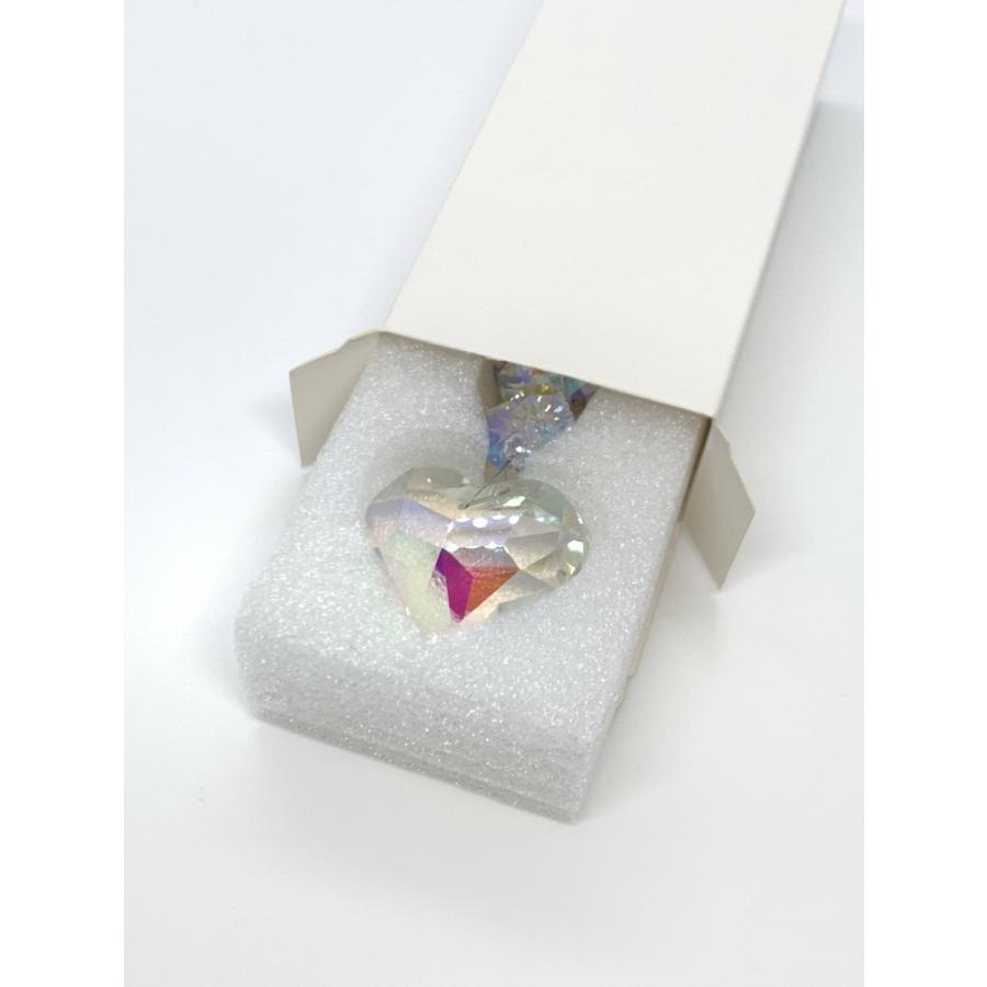 ハート型 サンキャッチャー クリスタル 45mm オーロラ