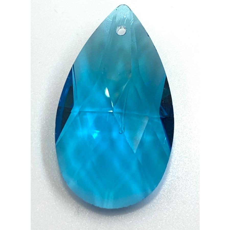 訳あり】しずく型 38mm 20個 カラフル クリスタルガラス サン