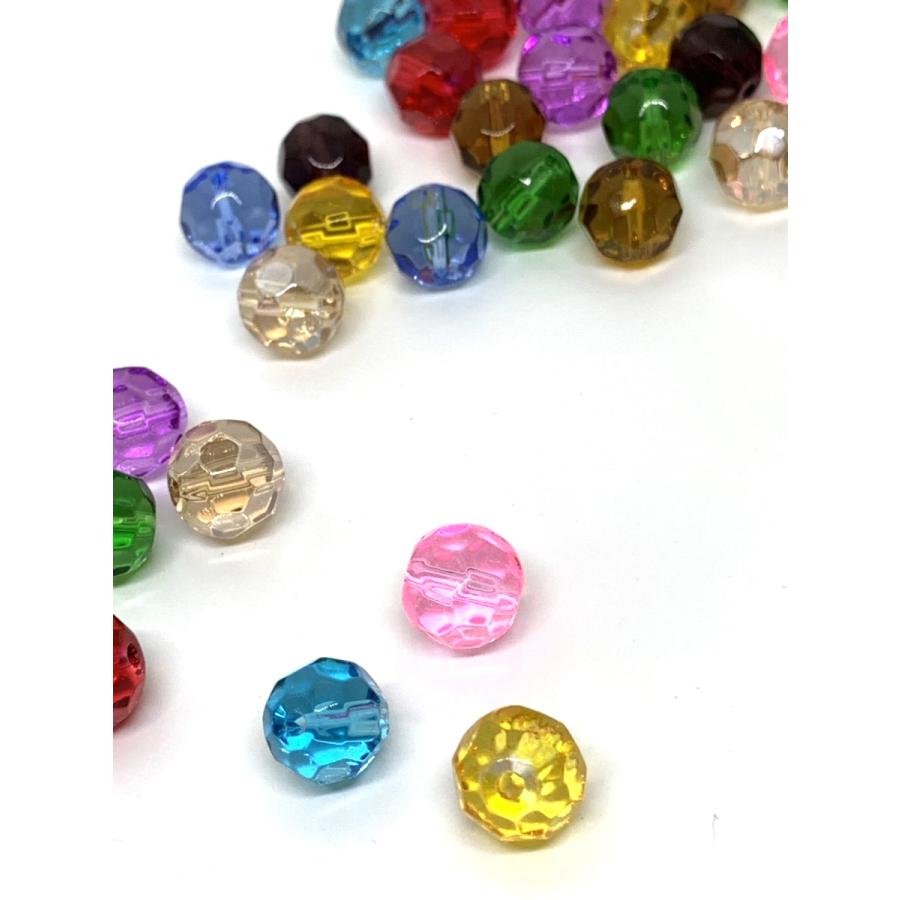 ガラス ビーズ 10mm 10色 200pcs MIX サンキャッチャー アクセサリー