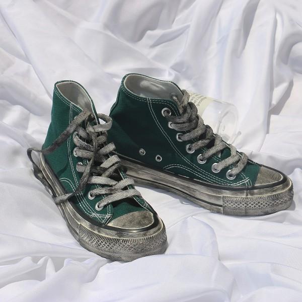 スニーカー 個性汚れ靴 汚い レディース キャンバス ズック靴 レースアップ ローカット おしゃれ Hxbc Doris Girl 通販 Yahoo ショッピング