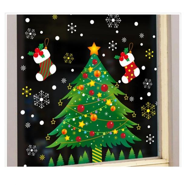 最安値挑戦 ウォールステッカー クリスマス 飾り 壁紙 窓用 サンタクロース クリスマスツリー リメイクシート インテリアシート おしゃ Kurisumasu Doris Girl 通販 Yahoo ショッピング
