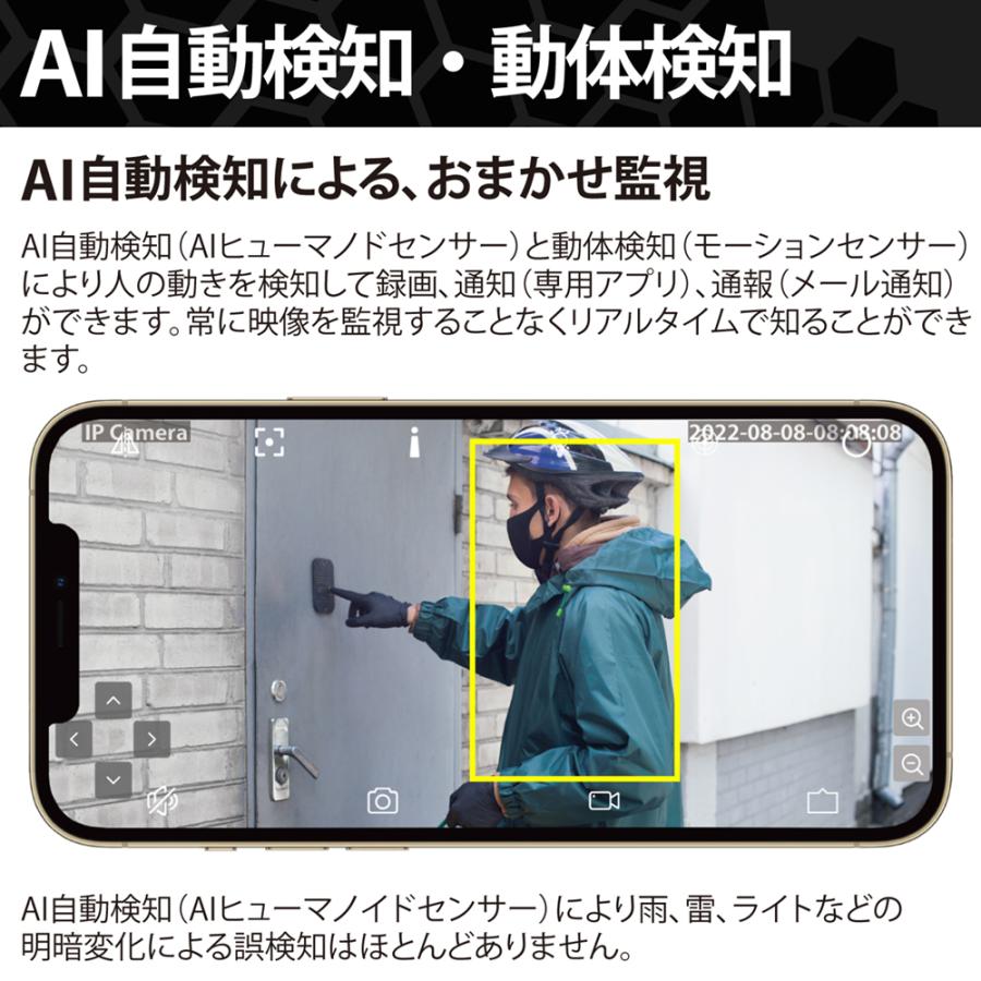 バレット型 防犯カメラ 監視 【ホーネット防犯カメラHC-202BX】_2