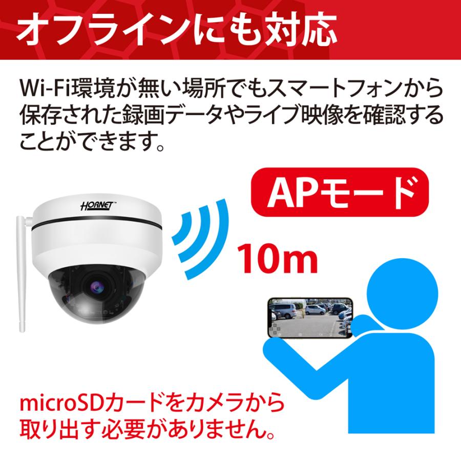 ドーム型 防犯カメラ 監視 【ホーネット防犯カメラHC220DH