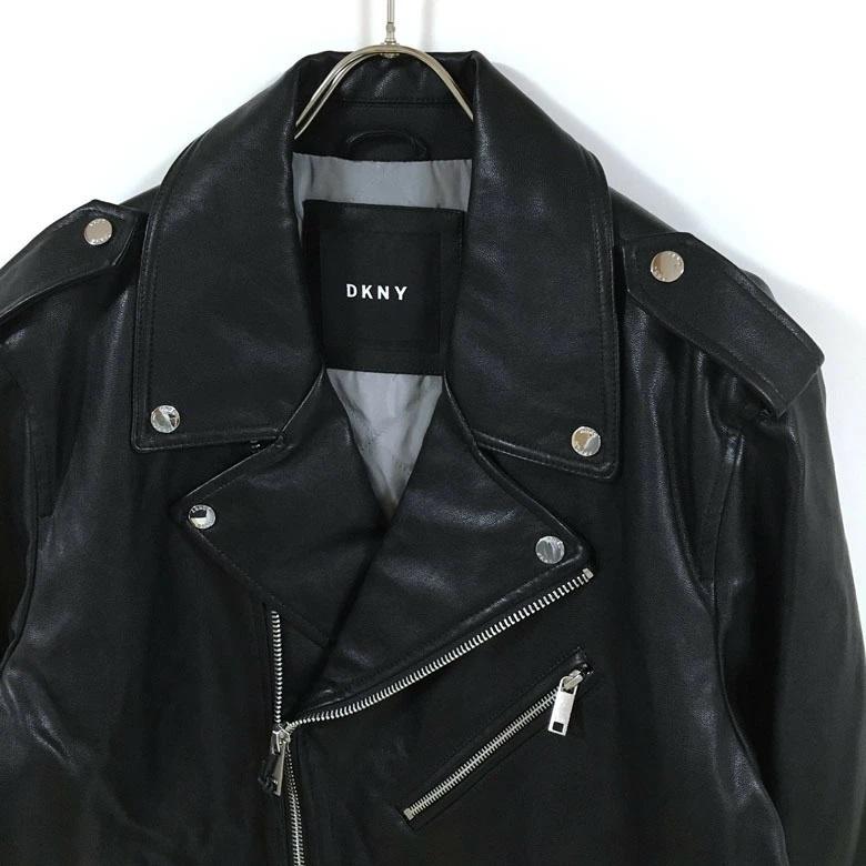 DKNY ダナ キャラン ニューヨーク フェイクレザー ダブル DKNY ダナ キャラン ニューヨーク フェイクレザー ダブル