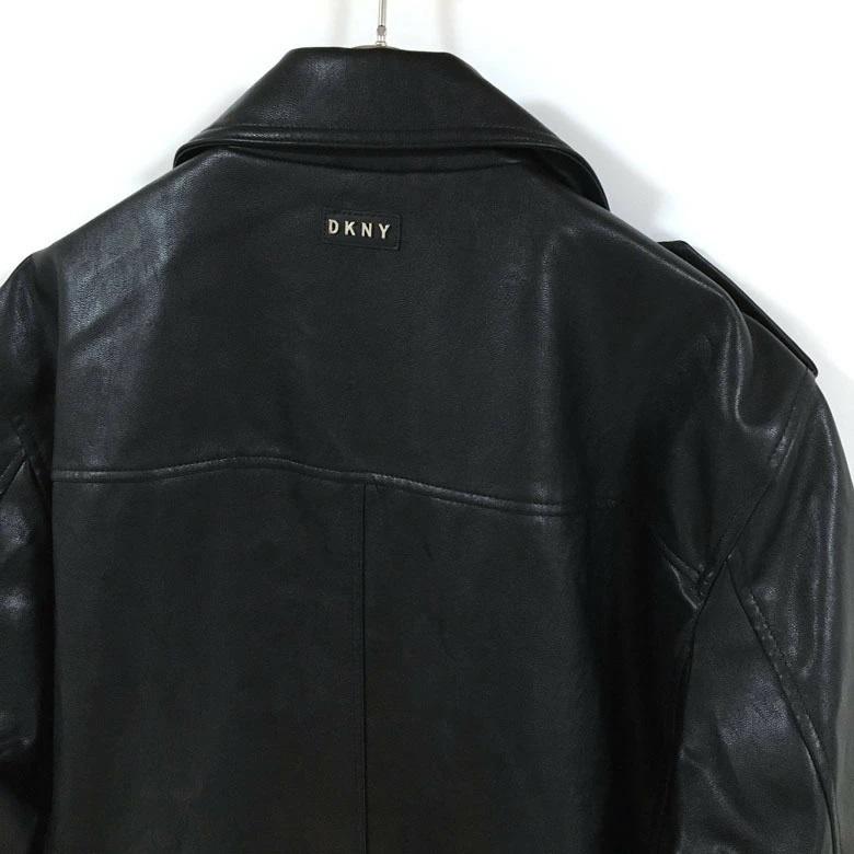 DKNY ダナ キャラン ニューヨーク フェイクレザー ダブル DKNY ダナ キャラン ニューヨーク フェイクレザー ダブル