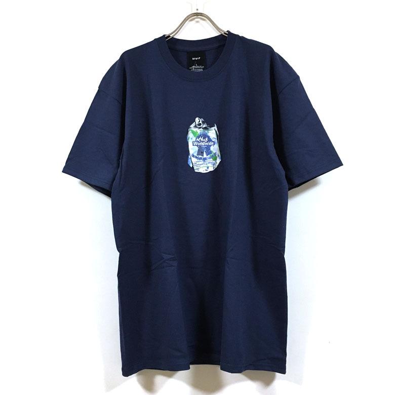 HUF ハフ × Pabst Blue Ribbon パブストブルーリボン コラボ CRUSHED CAN 半袖 Tシャツ メンズ 送料無料｜slabystudio-g｜02