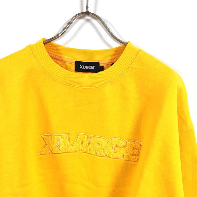 XLARGE エクストララージ EMBROIDERY STANDARD LOGO CREWNECK SWEAT スウェット 長袖 裏毛 メンズ 送料無料｜slabystudio-g｜09