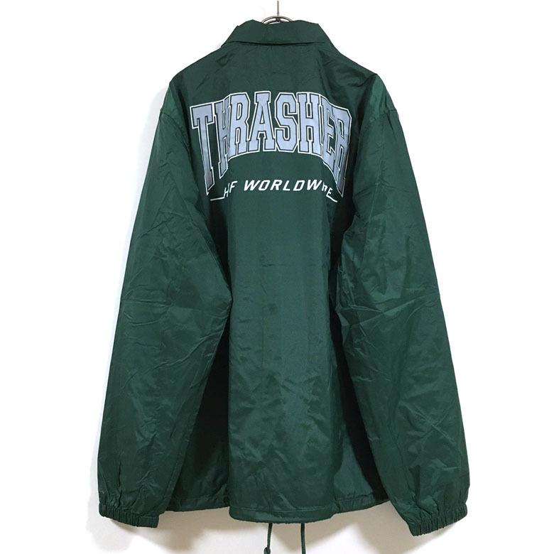 HUF ハフ × THRASHER スラッシャー コラボ SPLIT COACHES JACKET コーチ ジャケット 長袖 メンズ 送料無料｜slabystudio-g｜09