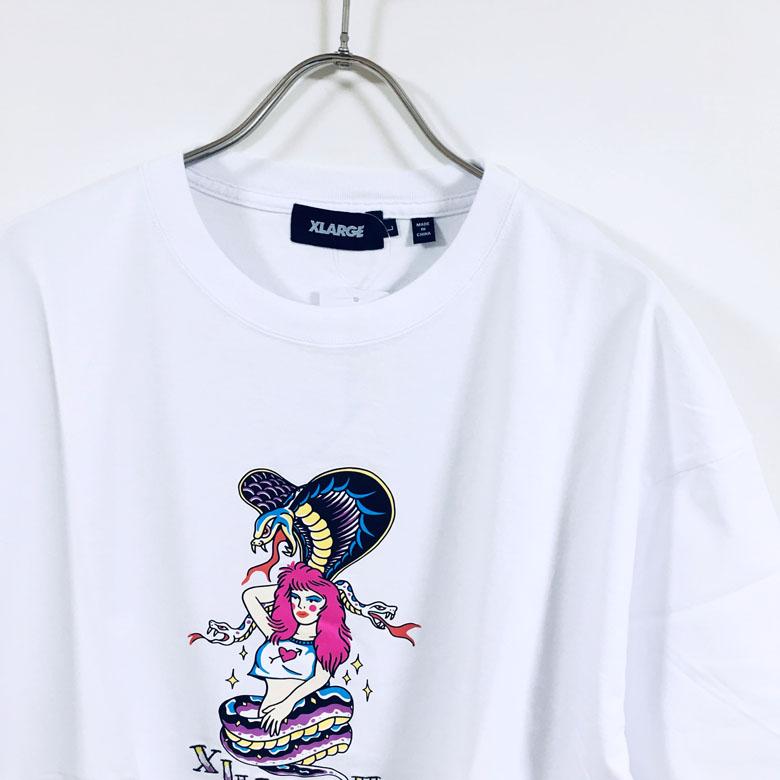 XLARGE エクストララージ FASCINATING SNAKE WOMAN 半袖 Tシャツ メンズ 送料無料｜slabystudio-g｜03