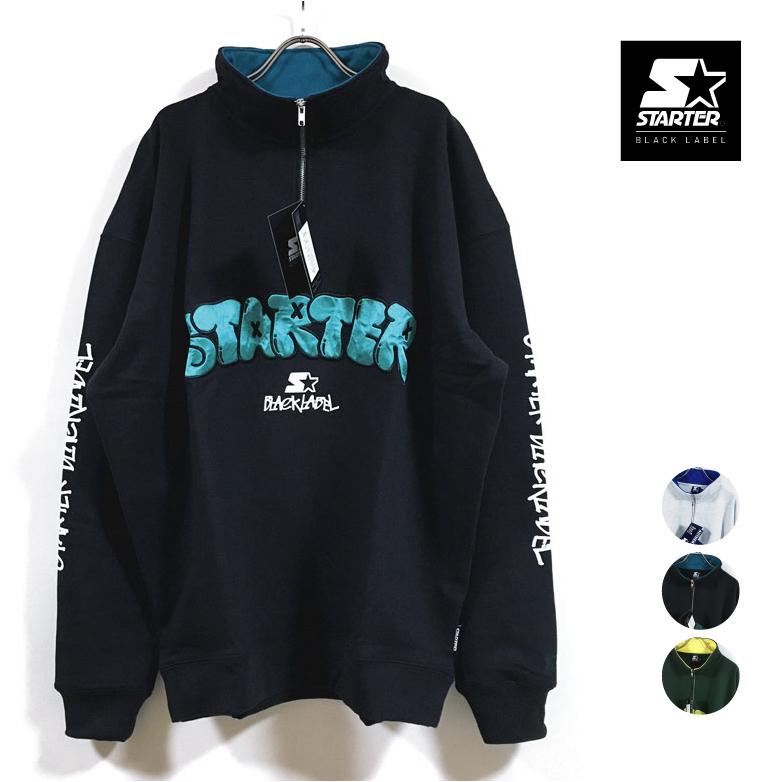 STARTER BLACK LABEL スターターブラックレーベル 裏毛 ハーフジップ 