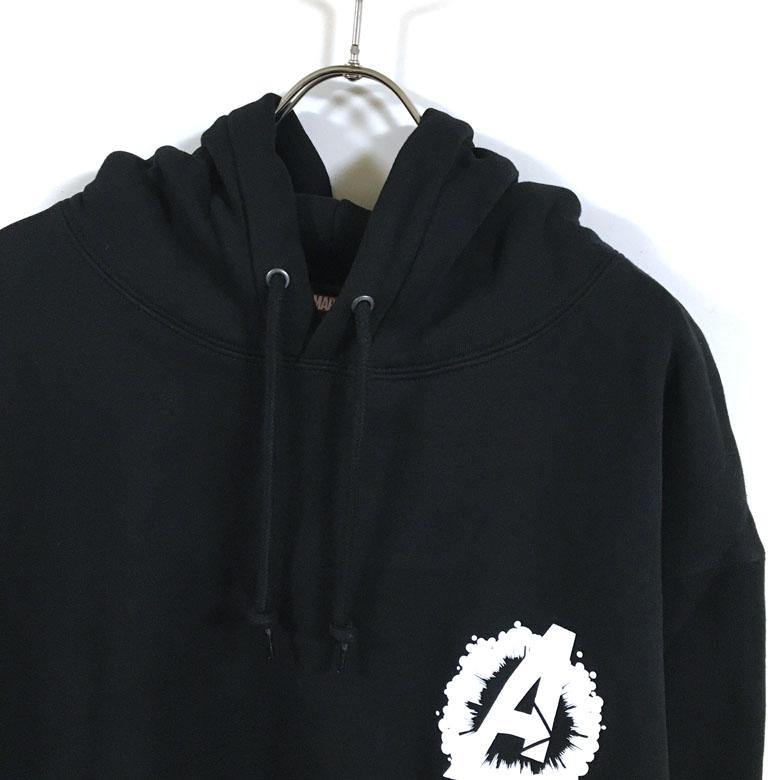 HUF ハフ × AVENGERS アベンジャーズ コラボ COSMIC ASSEMBLAGE HOODIE パーカー 長袖 裏起毛 メンズ 送料無料｜slabystudio-g｜03