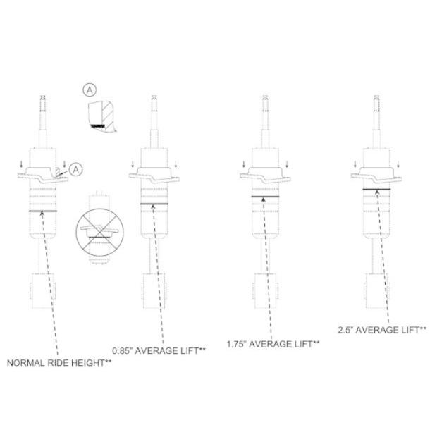 2002-2023 ランドクルーザー プラド 120系 150系　車種(エアサス不可） BILSTEIN ビルシュタイン 5100 リフトアップ ショック 4本（1台分）｜slam｜03