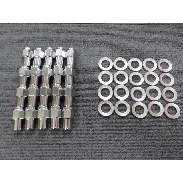 クレーガー 6J 15インチ 4本 ナット&ワッシャー付 CRAGAR(クレーガー)S/S ホイール用 クロームナット&ワッシャー