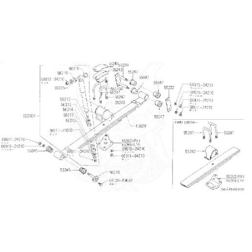 USA DJM 1910 ショック 2本 NISSAN ダットサン 520 620 720