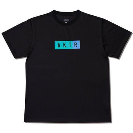 AKTR Painting Box Logo Sports Tee(アクター ペインティング ボックスロゴ スポーツ Ｔシャツ)　黒