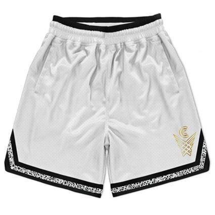 CROSSOVER CULTURE Tracer Shorts(クロスオーバー カルチャー トレーサー ショーツ/バスパン)　白  :AS21-SH-TRC-WHT:バスケットショップ SLAM Yahoo店 - 通販 - Yahoo!ショッピング