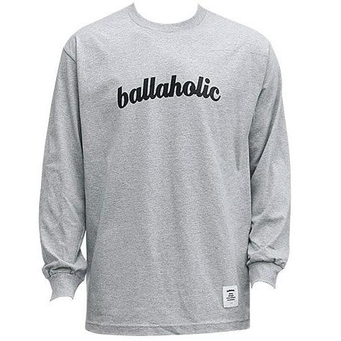 ballaholic Logo LongTee(ボーラホリック ロゴ ロングTシャツ/ロングスリーブ)　ヘザーグレー  :BHDTS-00267-GRY:バスケットショップ SLAM Yahoo店 - 通販 - Yahoo!ショッピング