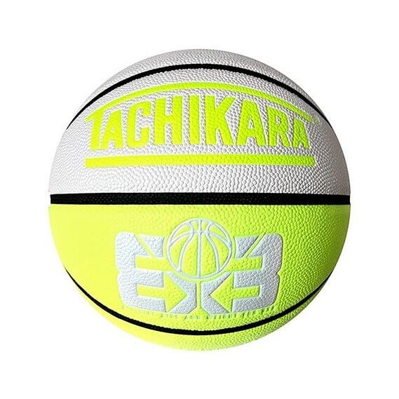 見事な創造力 Tachikara 3x3 Game Basketball タチカラ ３ ３ ゲーム バスケットボール ネオンイエロー 白 6号球