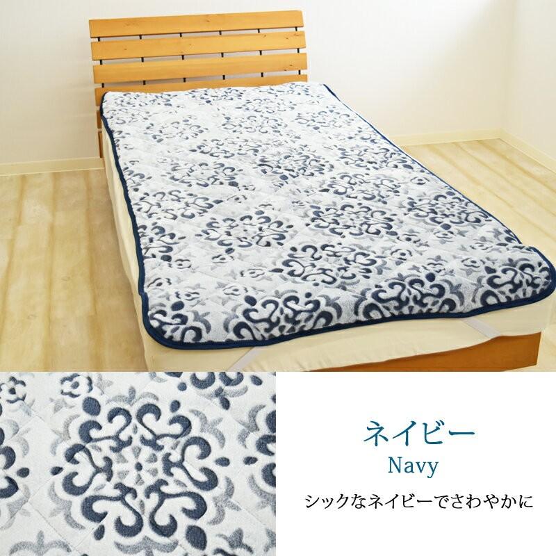 NATURAL-E  あったか 敷きパッド ダブル 140×205cm  マイクロファイバー フランネル 敷きパット 敷パット ベッドパッド 敷パッド D｜sleep-plus｜10