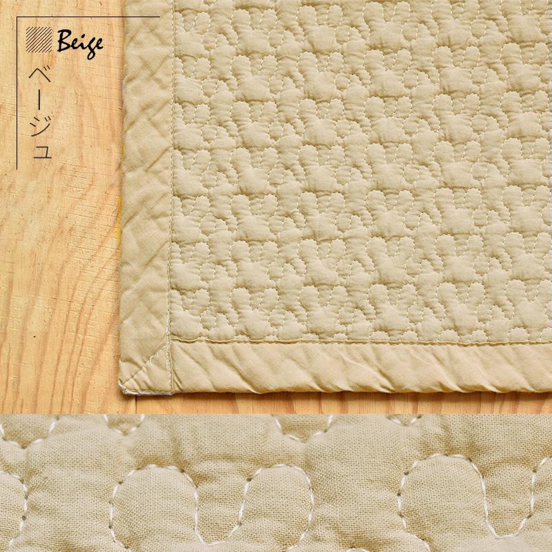 マルチキルティングマット イブル 約150×200cm コットン 綿 綿100