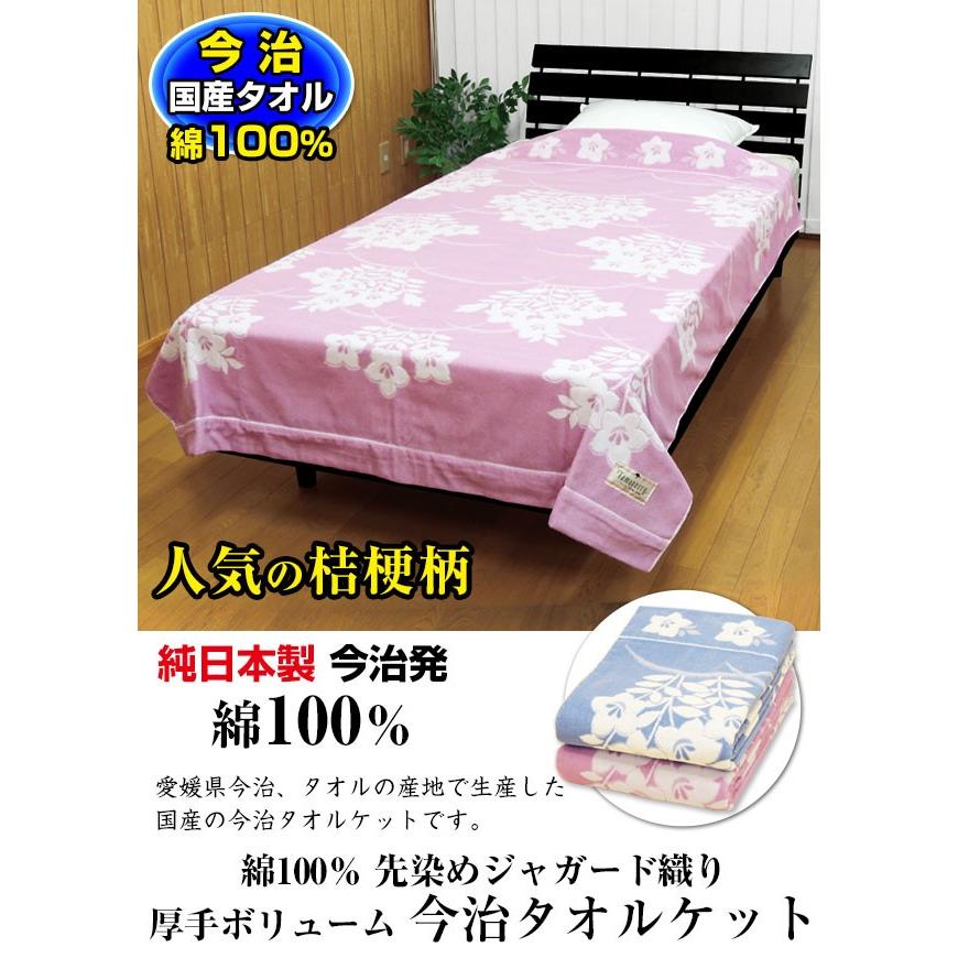 今治 タオルケット シングル 140×190cm 日本製 綿100% 洗える 厚手