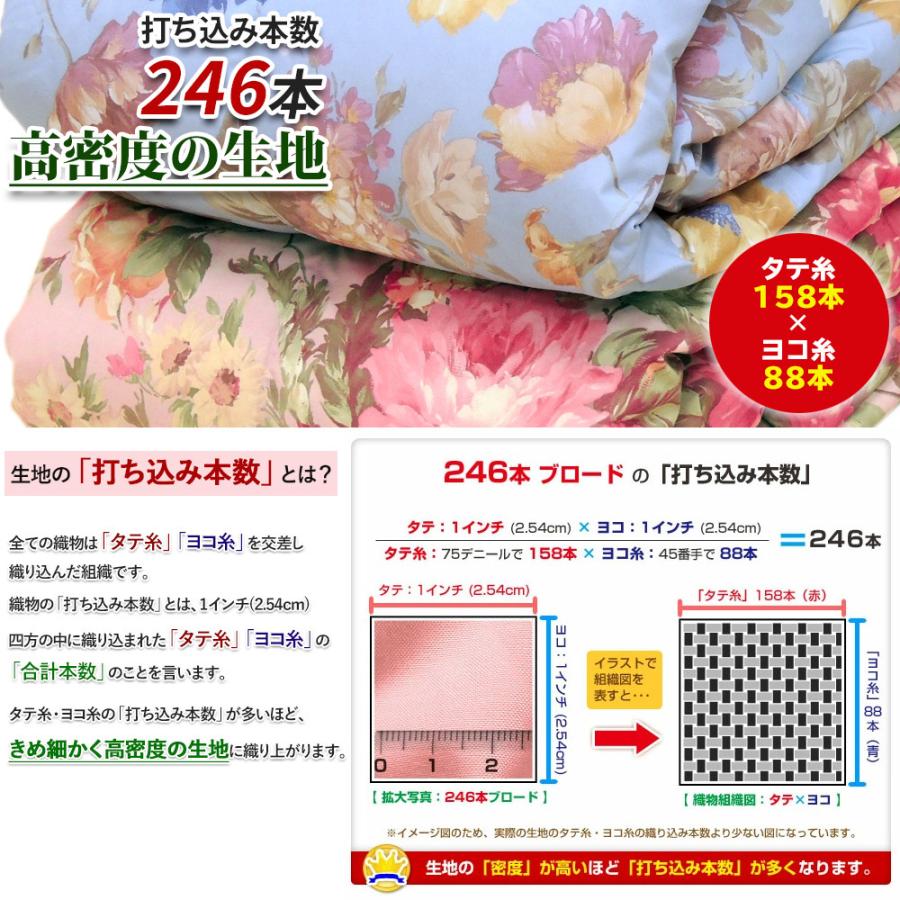 洗える 羽毛ダウンケット ダブル 190×210cm 掛け布団 抗菌防臭加工 防ダニ_4