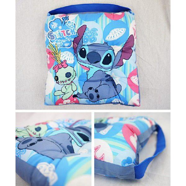 リロ・アンド・スティッチ 足型クッション ディズニー綿入り・学童シートクッション スティッチ : 超寝具店ヌノヤ