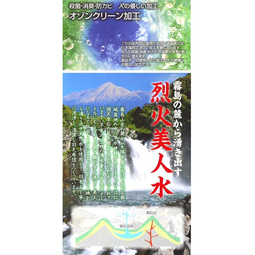 N 羽毛布団（夏用）羽毛肌掛け布団（ハンガリー産ホワイトダックダウン93％）ダブルロング_2