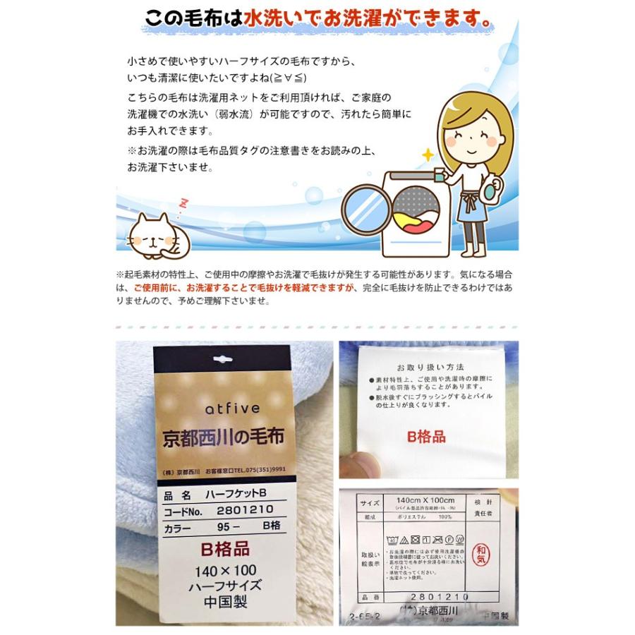 西川（nishikawa） 京都西川 B格品 ハーフケットB（ハーフサイズ） 140