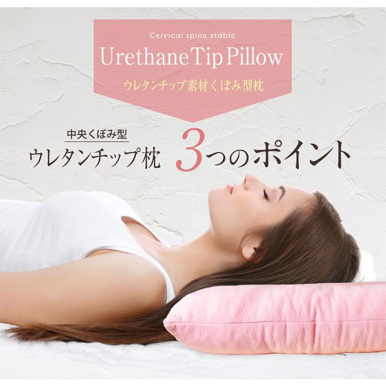 枕 送料無料 低反発枕 (THC-N35) 約35×50cm ベージュ ピンク ブルー