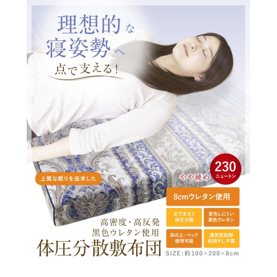 敷き布団 シングル 約100×200cm 体圧分散敷き布団 マットレス 敷き布団 シングル 約100×200cm 体圧分散敷き布団 マットレス