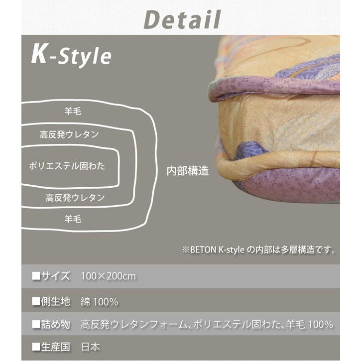鈴屋 BETON K-style クラウド多層敷き布団 シングルサイズ 100×200cm