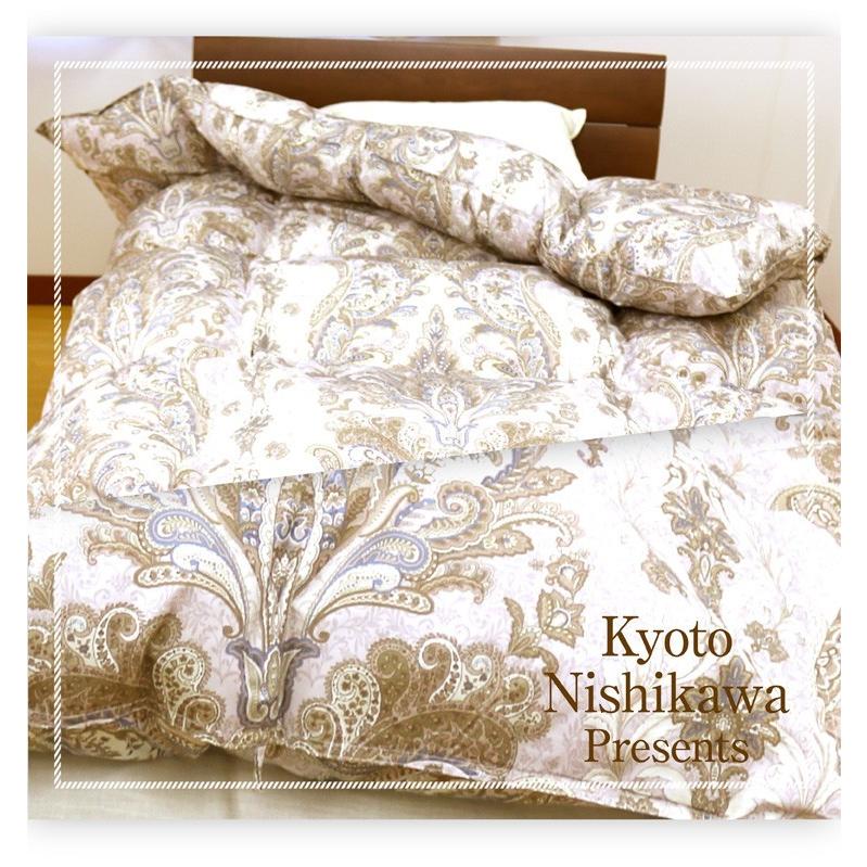 羽毛布団 西川 増量1.3kg 送料無料 ウクライナ産90% シングル