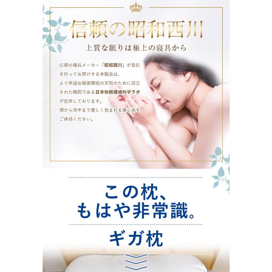 昭和西川 枕 送料無料 GIGA MAKURA ギガ枕 EX (GI-10000) 約90 昭和西川 枕 送料無料 GIGA MAKURA ギガ枕 EX (GI-10000) 約90