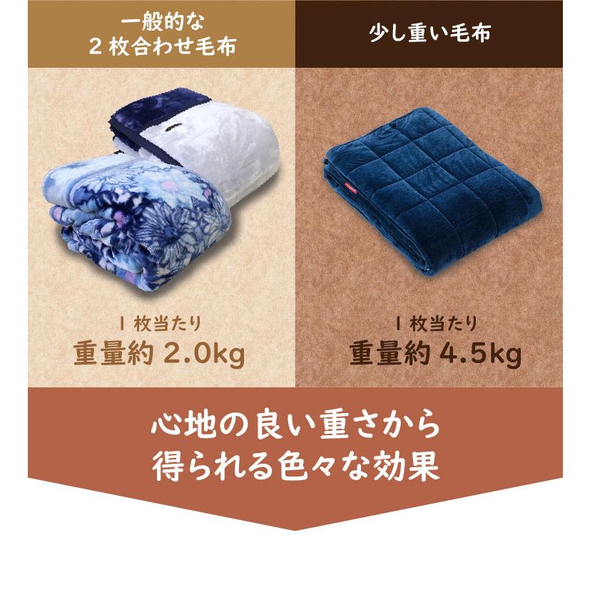 毛布 シングル 約140 190cm King S Blanket 少し重い毛布 ウェイトブランケット 無地 暖か キングスブランケット 寝具 加重 厚手 キルティング 7793f 超寝具店ヌノヤyahoo 店 通販 Yahoo ショッピング