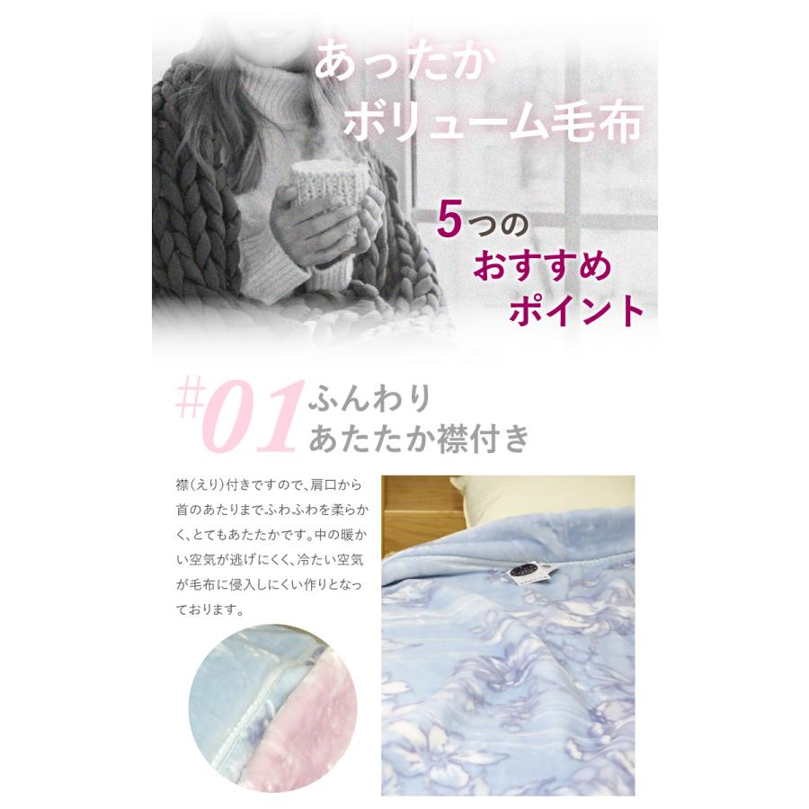 毛布 2枚合わせ 昭和西川 ハイボリューム 極厚2.8kg 増量タイプ