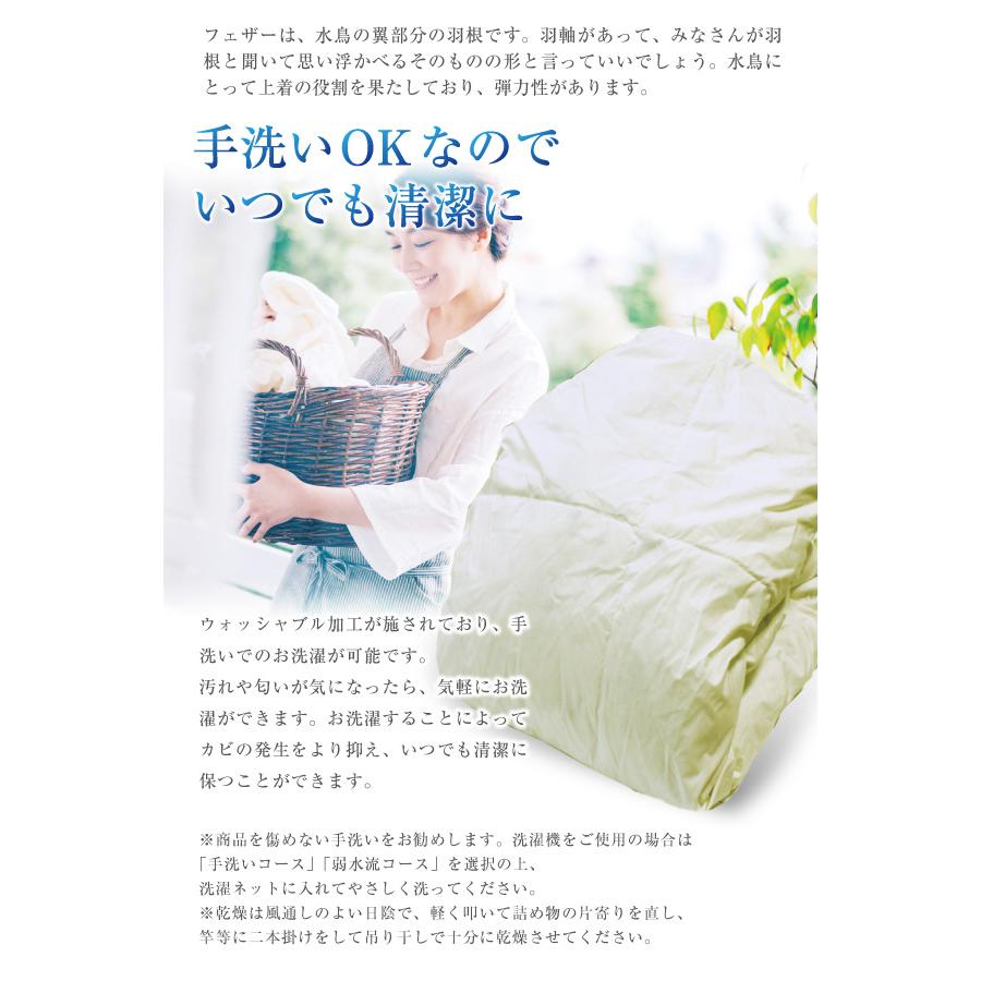 掛け布団 羽根肌掛け布団 送料無料 ダブルロング 190×210cm（NS7-DL