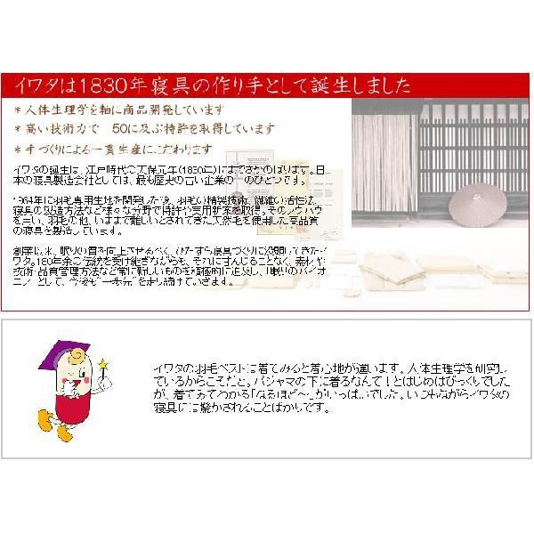 ダウン ベスト ルームウェア 京都イワタ 羽毛 ロングベスト ダウンベスト 防寒 着る羽毛 あったか 冷え性 寝冷え 入眠 腰 室内 インナーベスト |  | 05