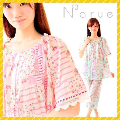 ナルエー パジャマ フルール・ド・ボーダー 13-42414 | 